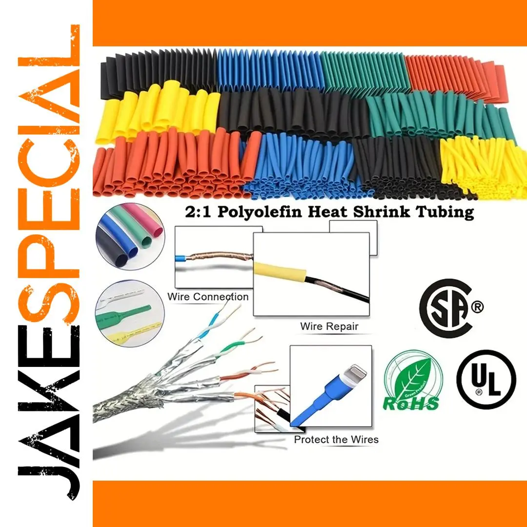 164PCS Heat Shrink Tubing Kit for Electrical Insulation 1 164PCS Heat Shrink Tubing Kit for Electrical Insulation