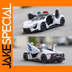 1:32 Scale White Lykan Police Car Model