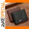 Men's Short PU Leather Large Capacity Wallet