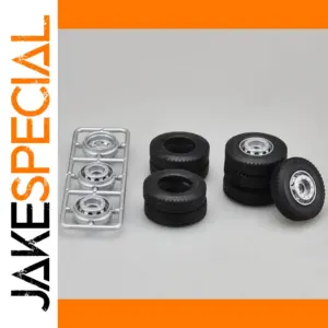 1:24 Truck Model Tire and Wheel Hub Set