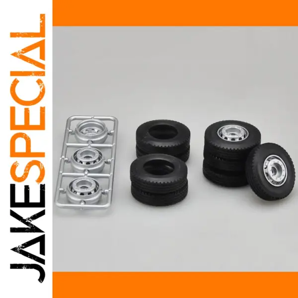 1:24 Truck Model Tire and Wheel Hub Set