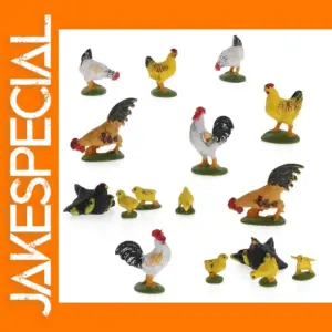 16pcs O Scale PVC Painted Farm Animals Models