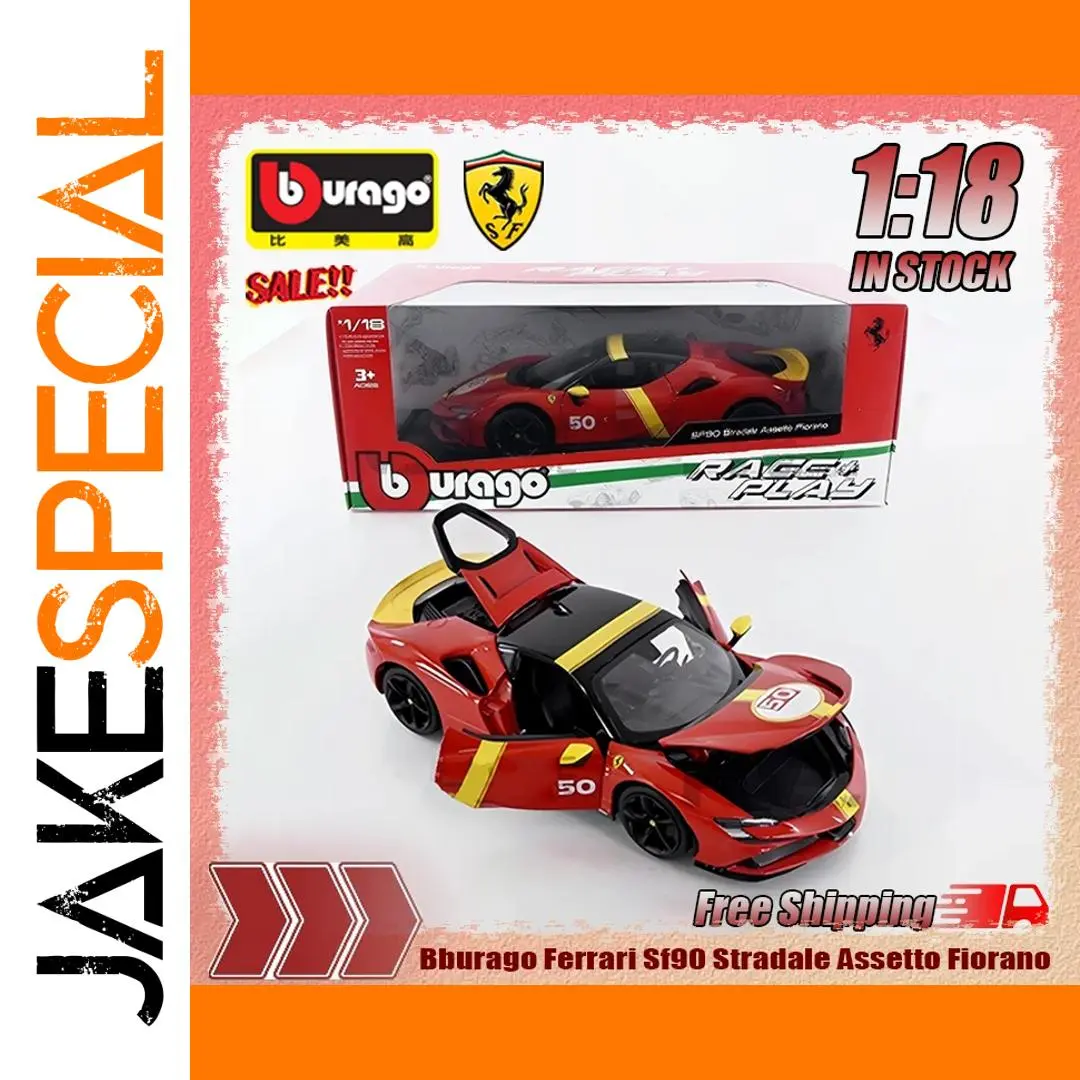 Bburago 1:18 Ferrari Sf90 Stradale Alloy Model 1 Bburago 1:18 Ferrari Sf90 Stradale Alloy Model