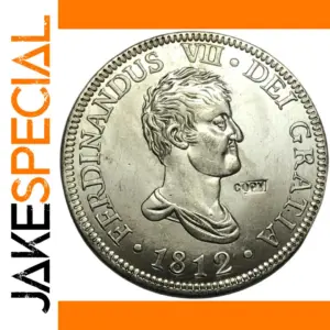 1812 Spain 8 Reales Silver Reproduction Coin