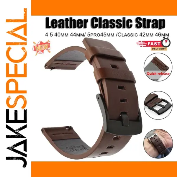 Leather Watch Band for Samsung Galaxy Watch 3 45mm