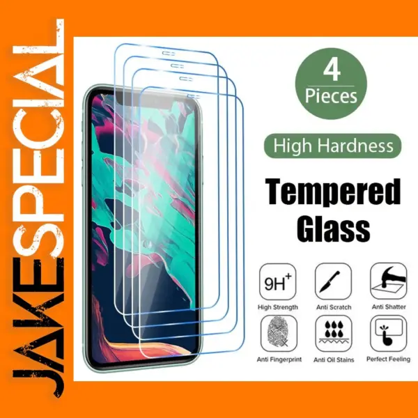 4PCS Tempered Glass for Multiple iPhone Models