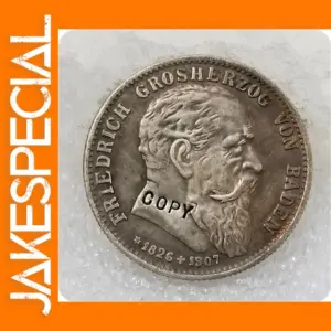 Baden 2 Mark Coin Replica - Friedrich Design