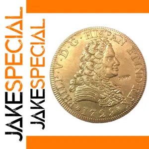1729 Spain 8 Escudos Gold Copy Coin