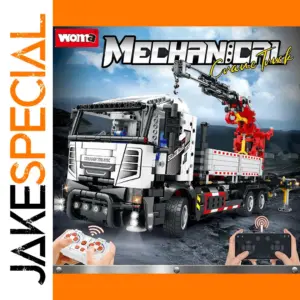 Mechanical Power Engineering Vehicle Crane Building Blocks Set
