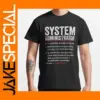 Funny System Administrator T-Shirt for Men