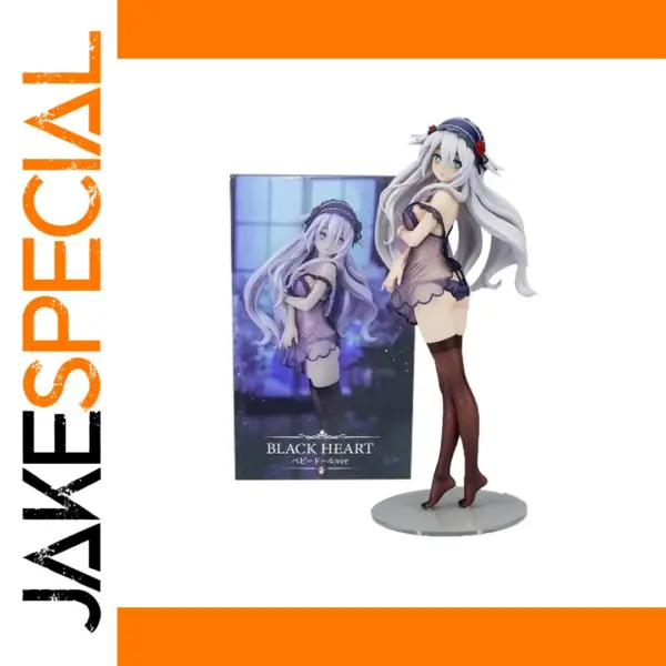 24CM Black Heart Anime Figure Model Toy