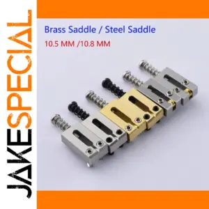 Brass and Stainless Steel Guitar Bridge Set
