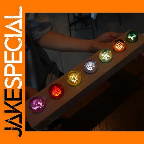 Genshin Impact 4cm Crystal Ball Night Light