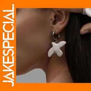 Geometric Round Pearl Stud Earrings for Women
