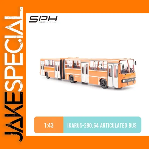 1:43 Ikarus-280.64 Diecast Articulated Bus Model