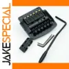 Tremolo Guitar Bridge with String Lock - Black