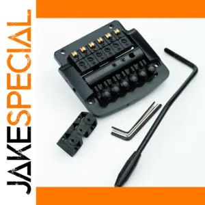Tremolo Guitar Bridge with String Lock - Black