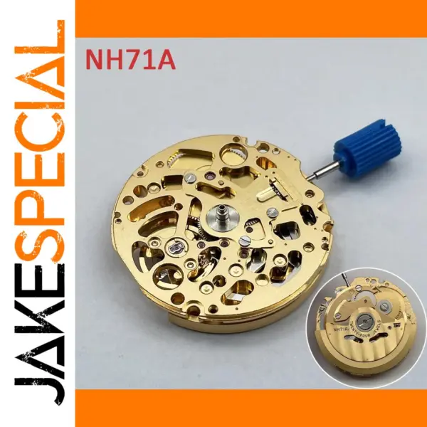 Genuine Gold NH71 NH71A Mechanical Watch Movement