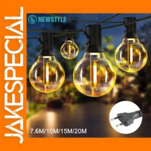 G40 LED Ball String Lights 7.6M/20M Outdoor