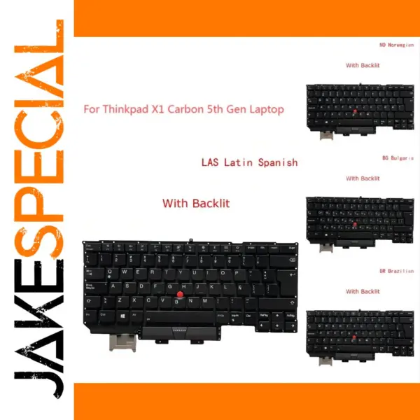 Backlit Keyboard for Lenovo ThinkPad X1 Carbon 5th Gen