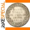 Antique Silver Plated 1813 Irish 10 Pence Token