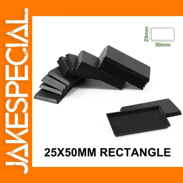 Evemodel 25x50mm Rectangle Bases for Wargames