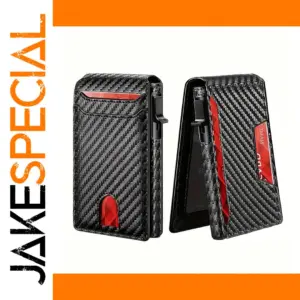 RFID Blocking Carbon Fiber Bifold Wallet for Men