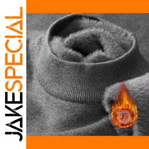 Plush Men's Turtleneck Knitted Sweater