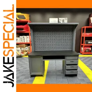 1/18 Scale Model Car Diorama Garage Workbench