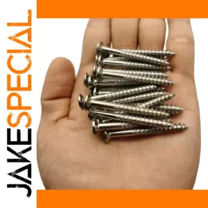 20 PCS Guitar Neck Plate Screws Metal Set