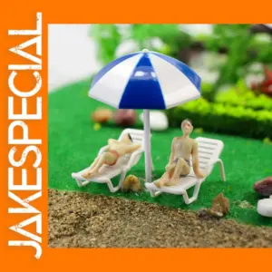 24pcs Z OO HO TT N Scale Beach Chairs