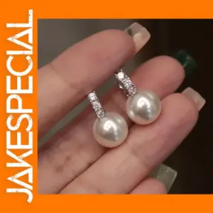 Elegant Simulated Pearl Drop Earrings for Women
