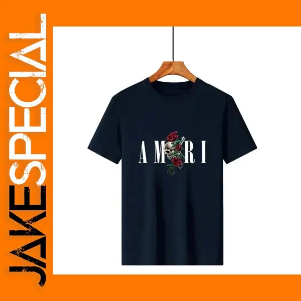 Retro Graphic Print Cotton T-shirt for Women