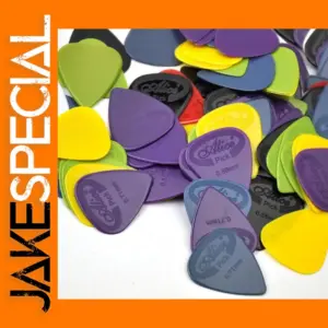 100PCS Nylon Guitar Picks Set with Multiple Thickness