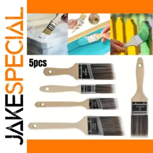5pcs Wood Paint Brush Set for DIY Projects
