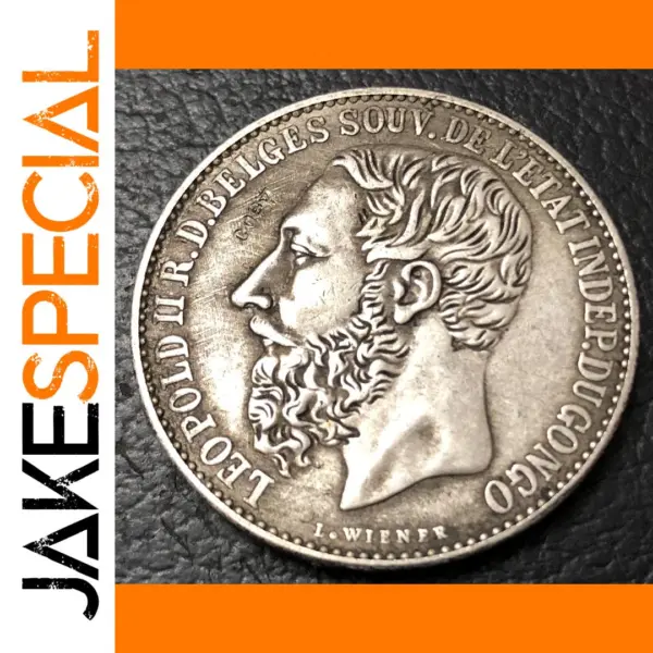 Congo Free State 5 Francs Replica Coin