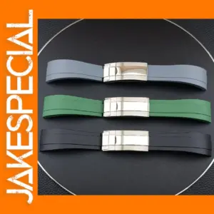 20mm Rubber Watch Strap with Buckle