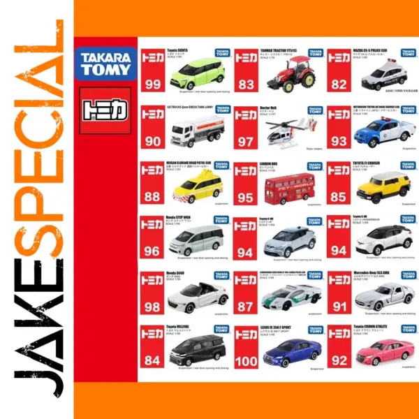 Takara Tomy Tomica 1:64 Diecast Cars Collection