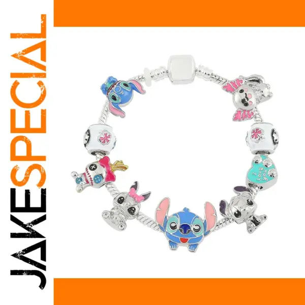 Lilo and Stitch Beaded Charm Bracelet