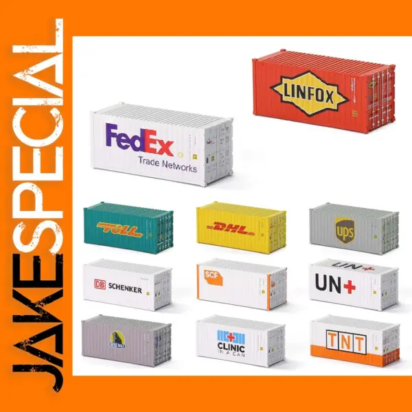 N Scale 1/160 20ft Shipping Container Model