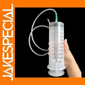 550 ML Reusable Syringe with Hose for Oil