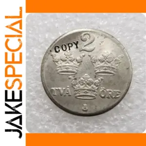 Sweden 1920 2 Ore Replica Coin Collectible