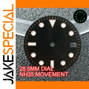 28.5MM Green Luminous Watch Dial for NH35