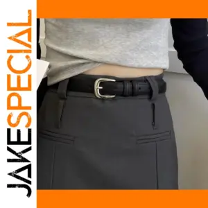 Vintage Leather Women's Belt for Casual Style