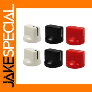 6PCS Plastic Guitar Amp Effect Pedal Control Knobs