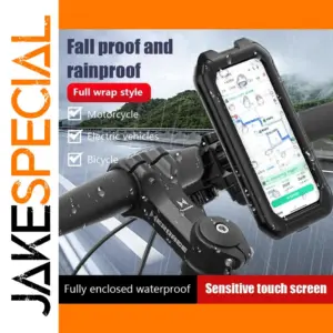 Motorcycle & Bicycle Waterproof Phone Mount with 360° Rotation