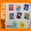 10 Pack Miniature Potato Chips Dollhouse Snacks