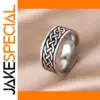 Vintage Irish Celtic Knot Stainless Steel Ring