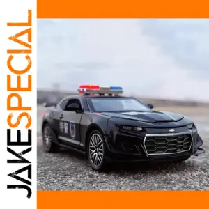 1:32 Scale Black Camaro Police Car Model