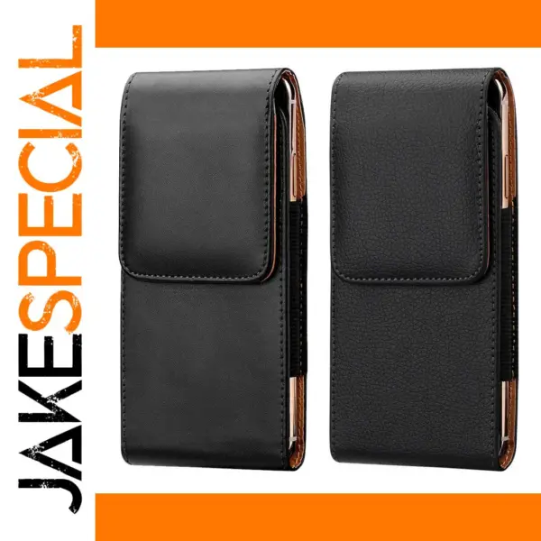 Universal Leather Phone Pouch for 3.5-6.3 inches Devices